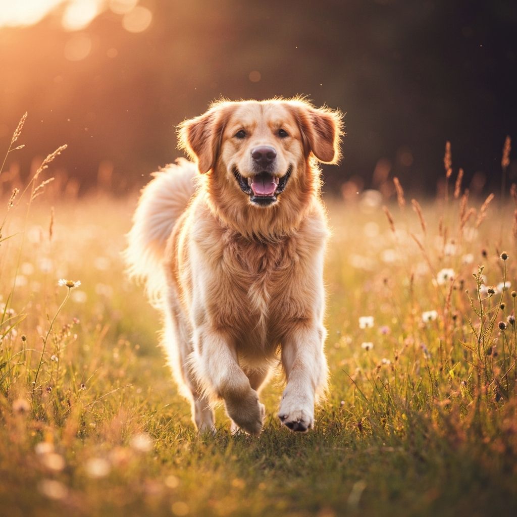 元気に走る犬の思い出