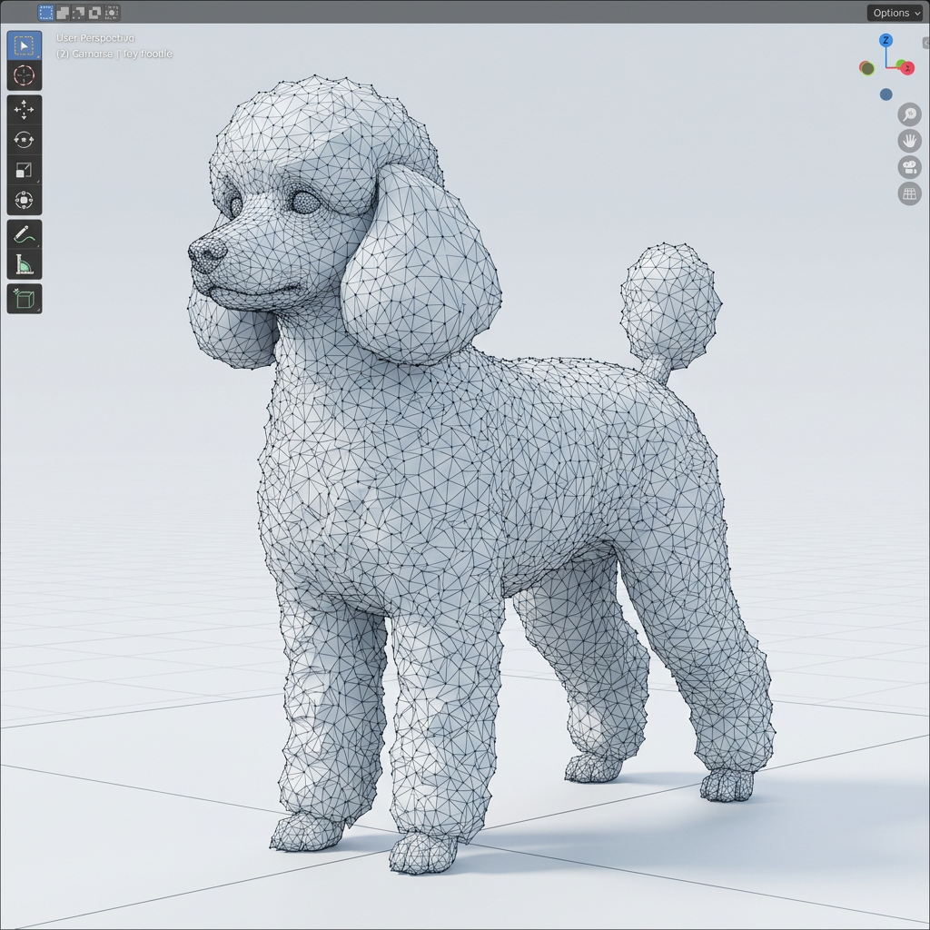 トイプードル 3Dモデル